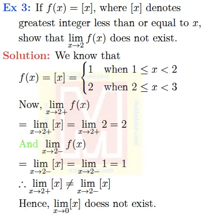 SN Dey Class 11 Solutions Limits Short Answer Type Questions - Mathstoon